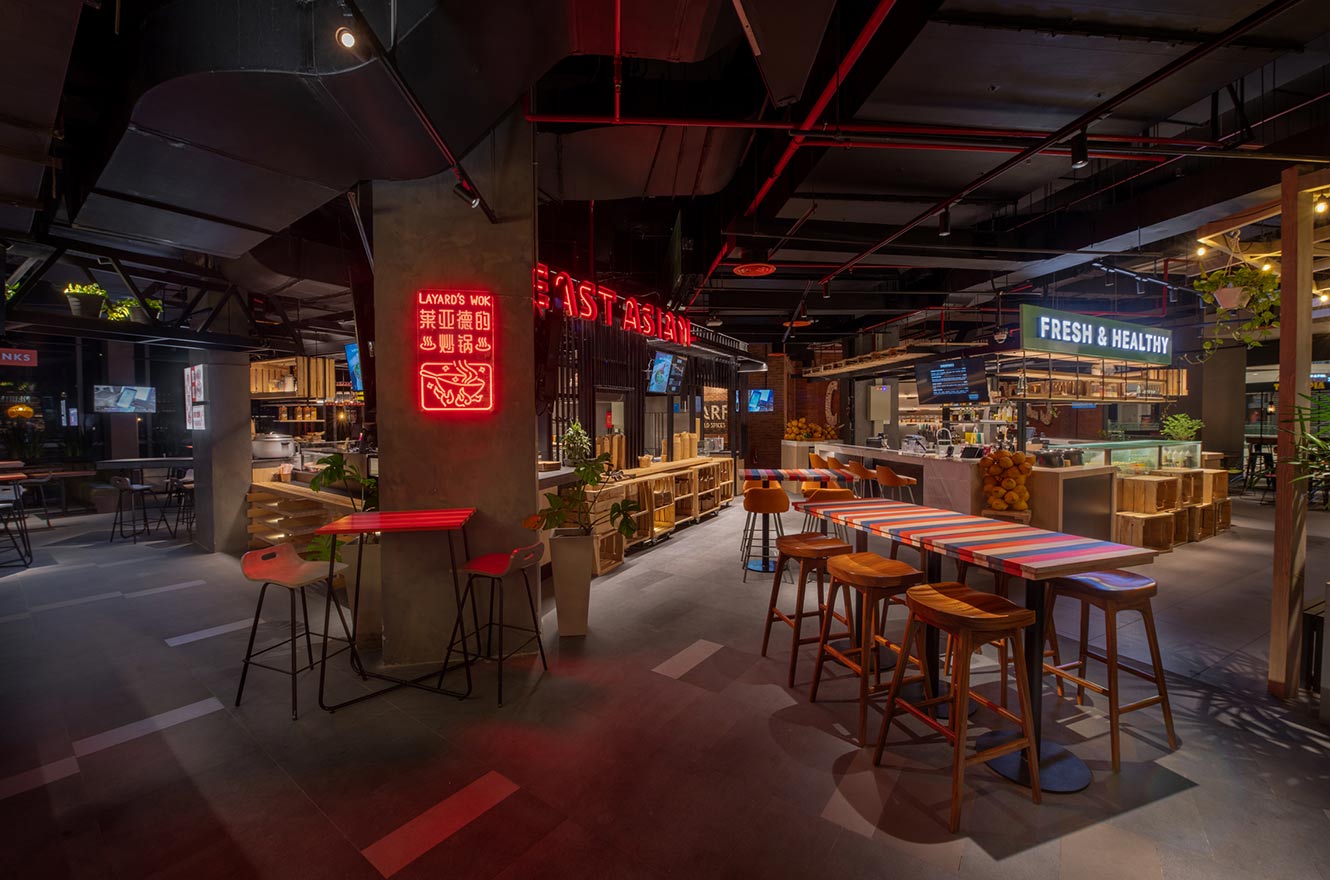 Magical glimpse into a market-style